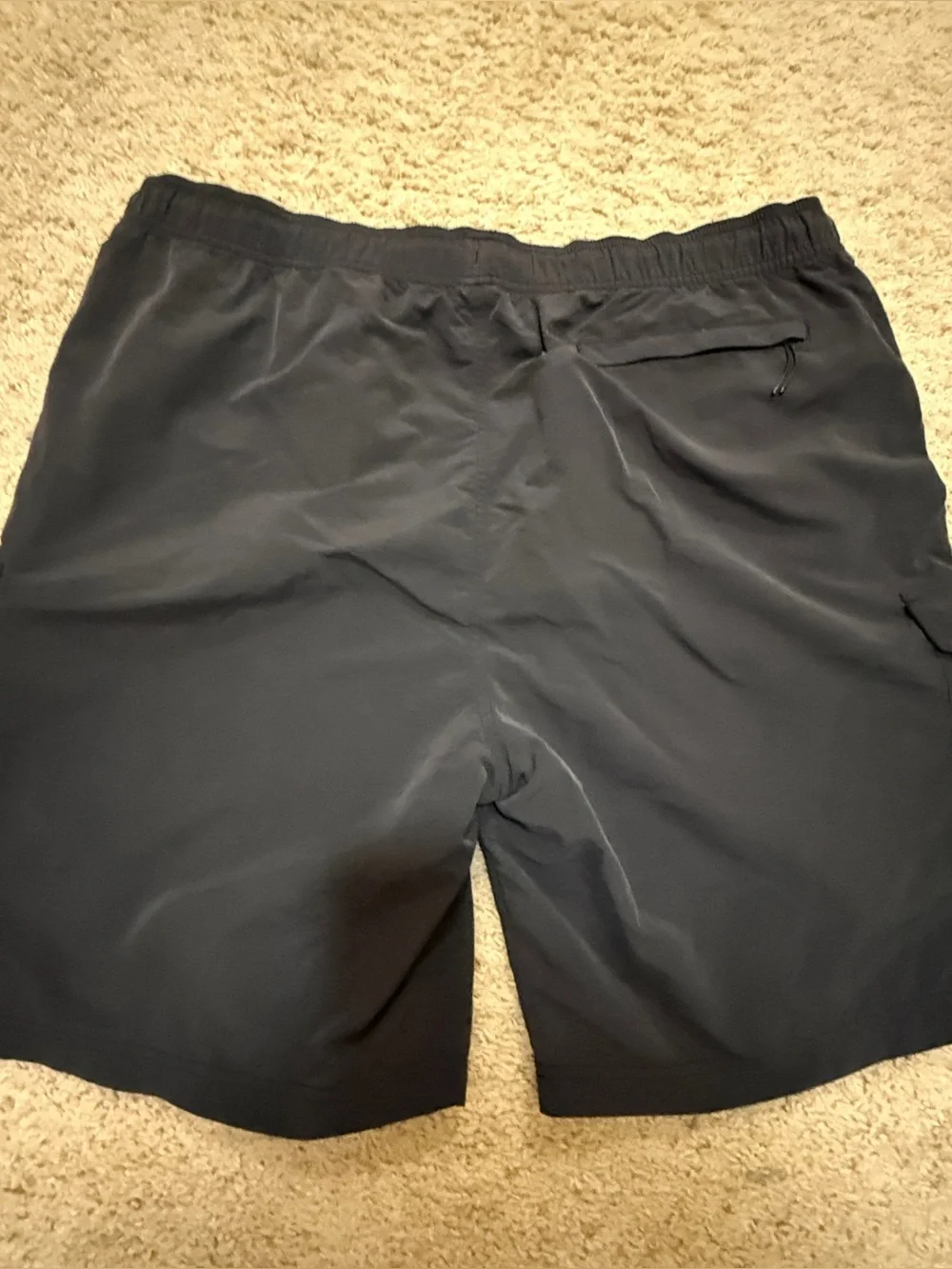 Men's Black Cargo Swim Shorts